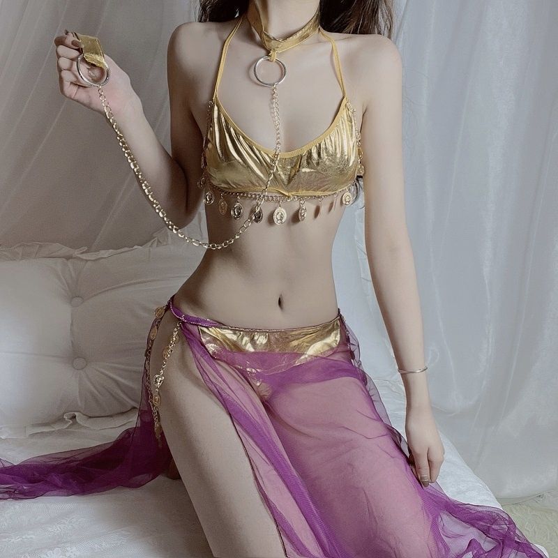 Classy Role Play Exotic Dancer Costume 3pcs Sexy Lingerie