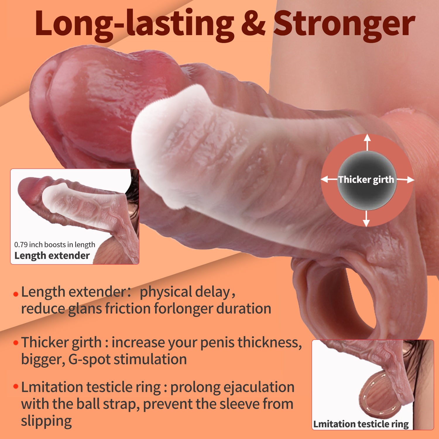 S8120 Huge Realistic Dildo Sleeve