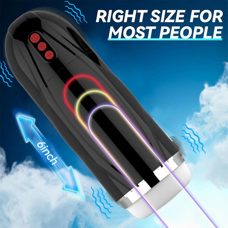 10 Frequency Vibration 5 Frequency Sucking Male Aircraft Cup Masturbators - Lovetoys wholesales shop