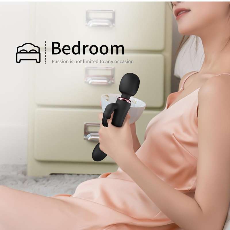 10 Vibrations 2 Motors Double Headed Vibrator Dildo G - Spot Rabbit Vibrator Wand - Lovetoys wholesales shop