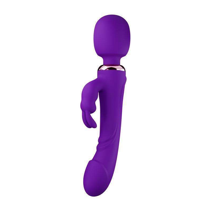 10 Vibrations 2 Motors Double Headed Vibrator Dildo G - Spot Rabbit Vibrator Wand - Lovetoys wholesales shop