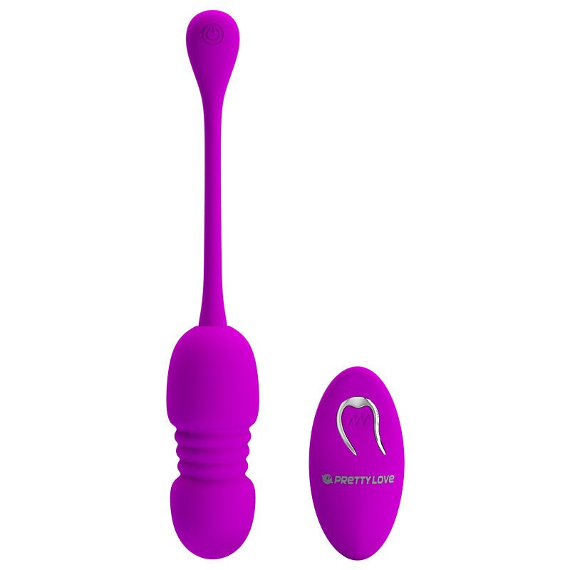 12 frequency telescopic swing vibration remote control jumping egg - Lovetoys wholesales shop