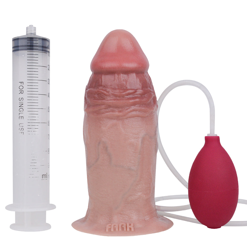 MV-X4821A-SQ Squirting Butt Plug Realistic Penis