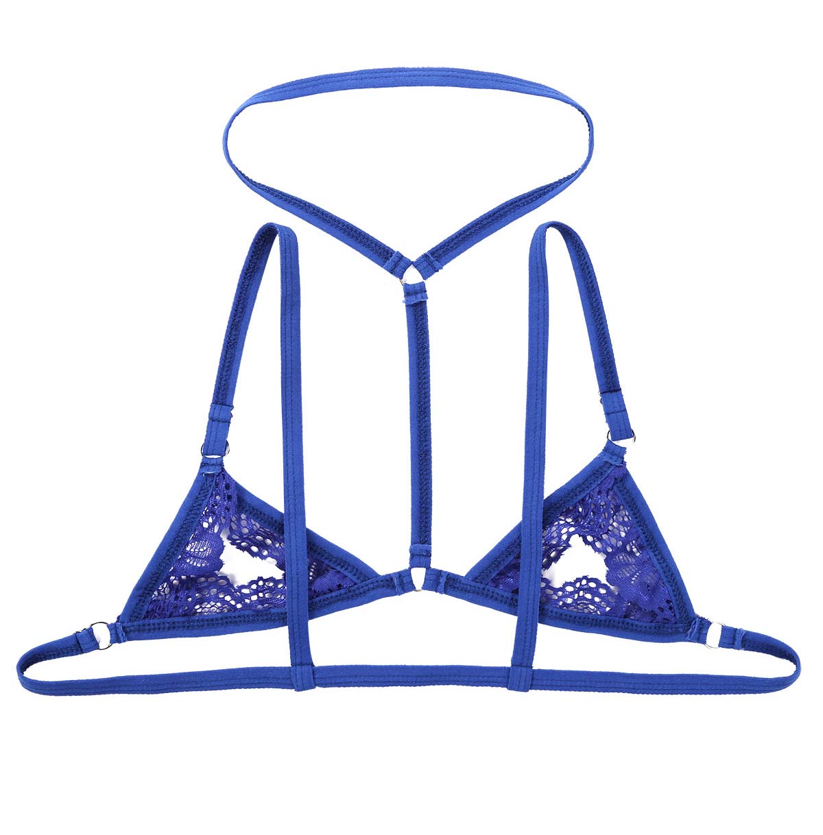 Sultry Hollowed-out Gay Lace Bra Sexy Underwear