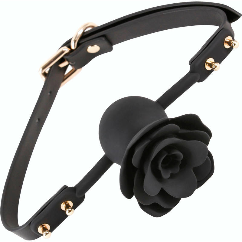 Ladies Sex Toys Adjustable Silicone Breathable Rose Mouth Ball Gag BDSM Bondage