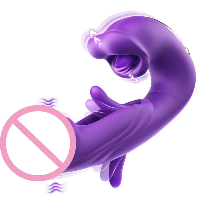 Unique Licking Sucking Mode G-spot Flapping Female Masturbation Vagina Vibrator