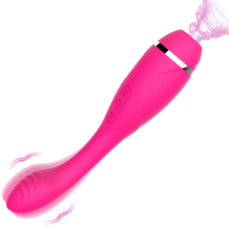 8 Vibration Modes 5 Sucking Modes Vibrating G-spot Vibrator Stick