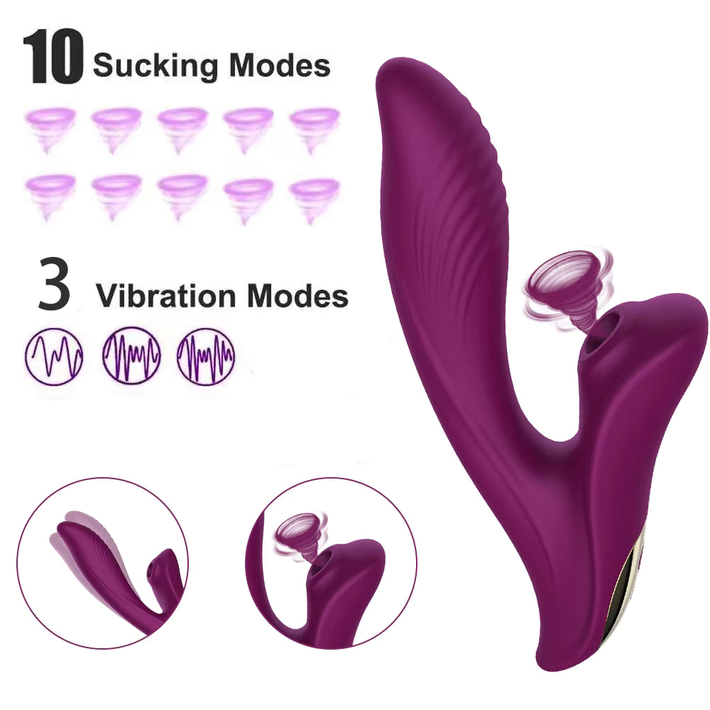 Clitoral Sucking G-Spot Sex Toys 10 Vibration Modes Electrical Stimulation Masturbation