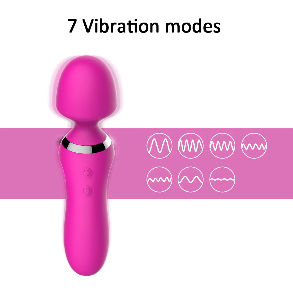 Women Vibrator Wand Massager and Attachments for Full Body Stimulation