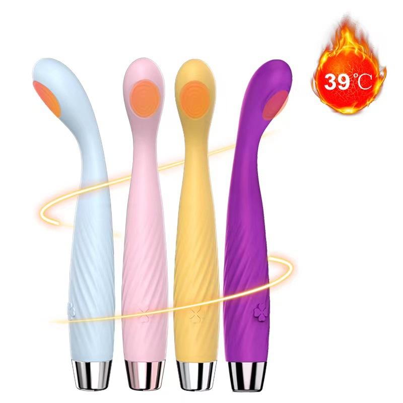 Heating Function G-spot Vibrator 100% Waterproof Masturbation Stimulus AV Massage Stick