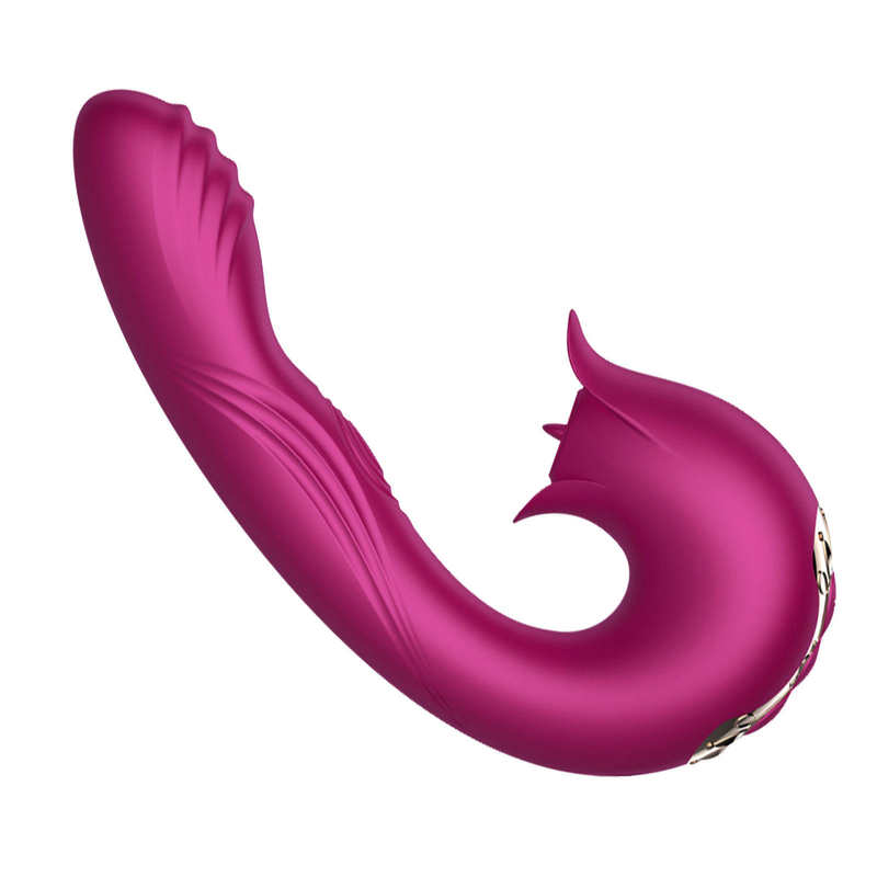 Female Masturbation Tongue Licking Sucking Vaginal G-Spot Rabbit Vibrator