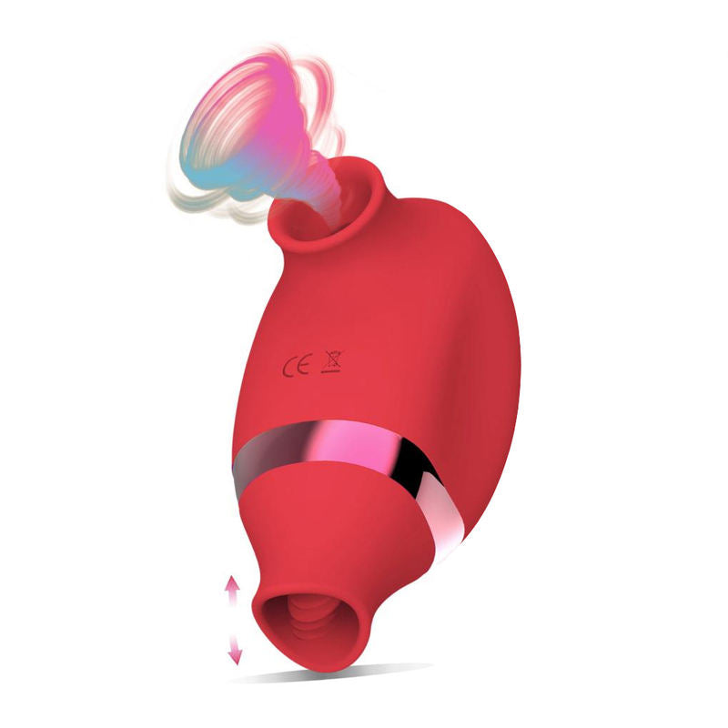 Waterproof Clitoral Silicone Tongue Licking Suck Vibrator Mini Sex Toy