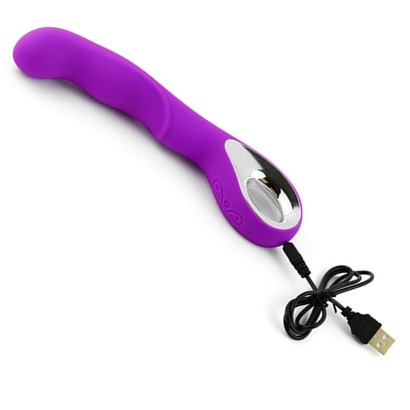 10 Frequency Vibration USB Charging Stick G-Spot Massager Vaginal Vibrators