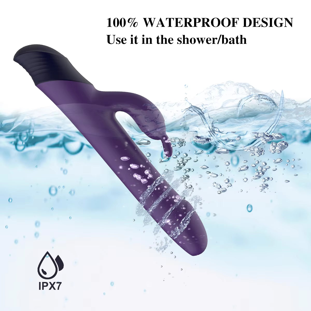 3-in-1 Woman Vibrator G Spot Stimulator Adult Thrusting Rabbit Vibrators