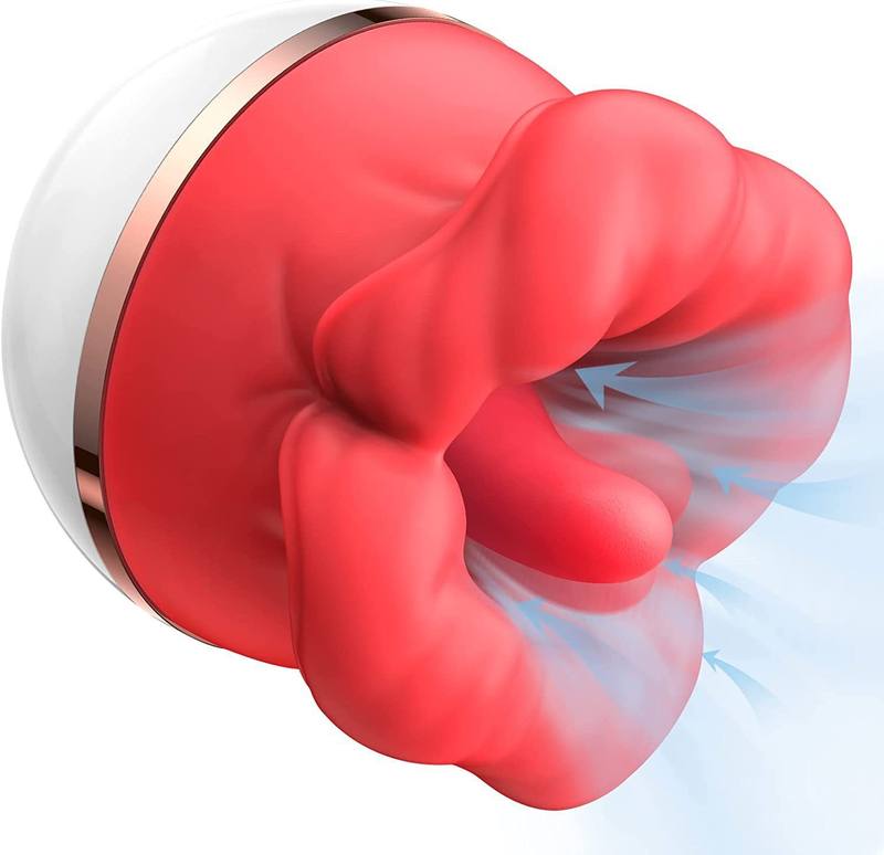 Big Lips Tongue Licking Couples Female Masturbation Orgasm Toy