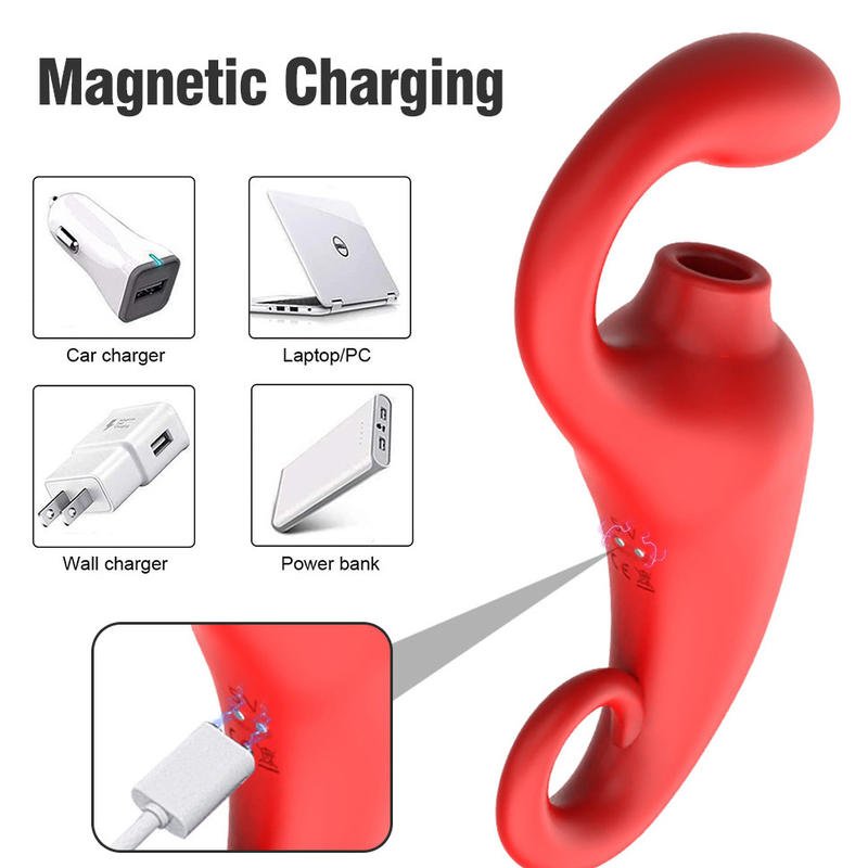 2 in 1 Adult Sex Toys G - spot Massager Patting Licking Sucking Female Masturbation Vibrator - Lovetoys wholesales shop