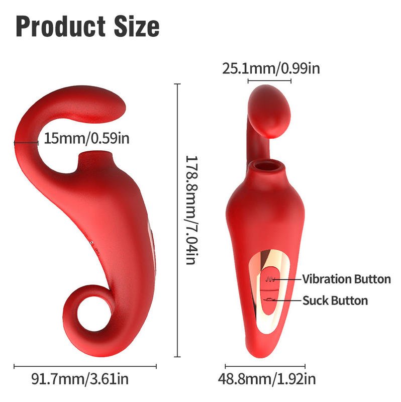 2 in 1 Adult Sex Toys G - spot Massager Patting Licking Sucking Female Masturbation Vibrator - Lovetoys wholesales shop