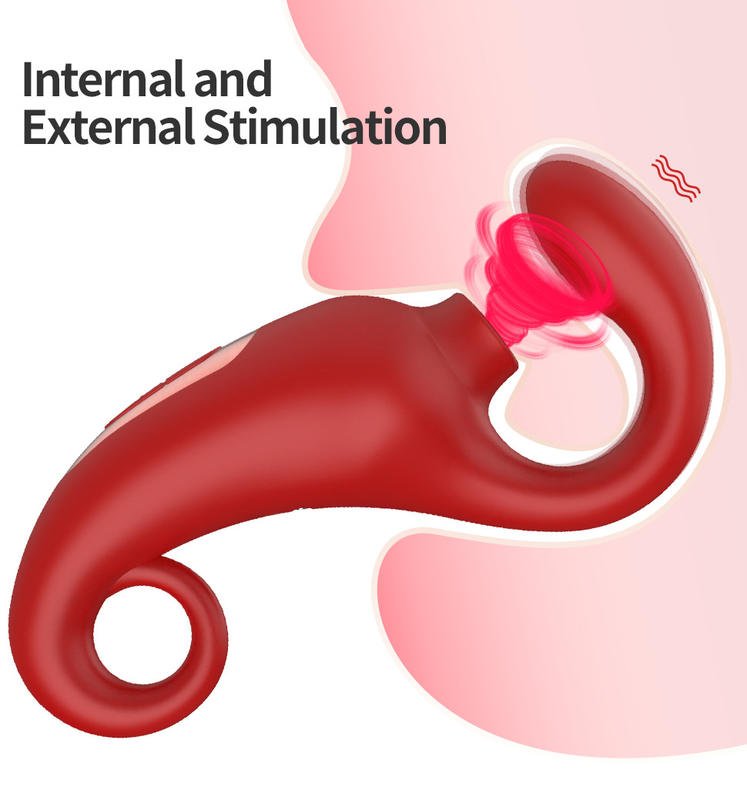 2 in 1 Adult Sex Toys G - spot Massager Patting Licking Sucking Female Masturbation Vibrator - Lovetoys wholesales shop