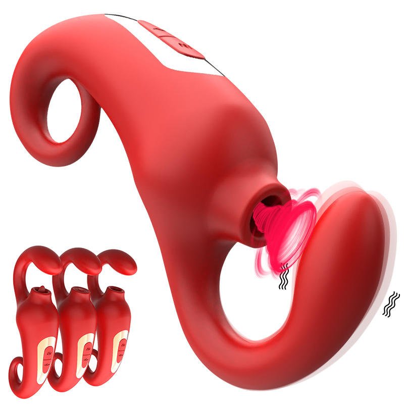 2 in 1 Adult Sex Toys G - spot Massager Patting Licking Sucking Female Masturbation Vibrator - Lovetoys wholesales shop
