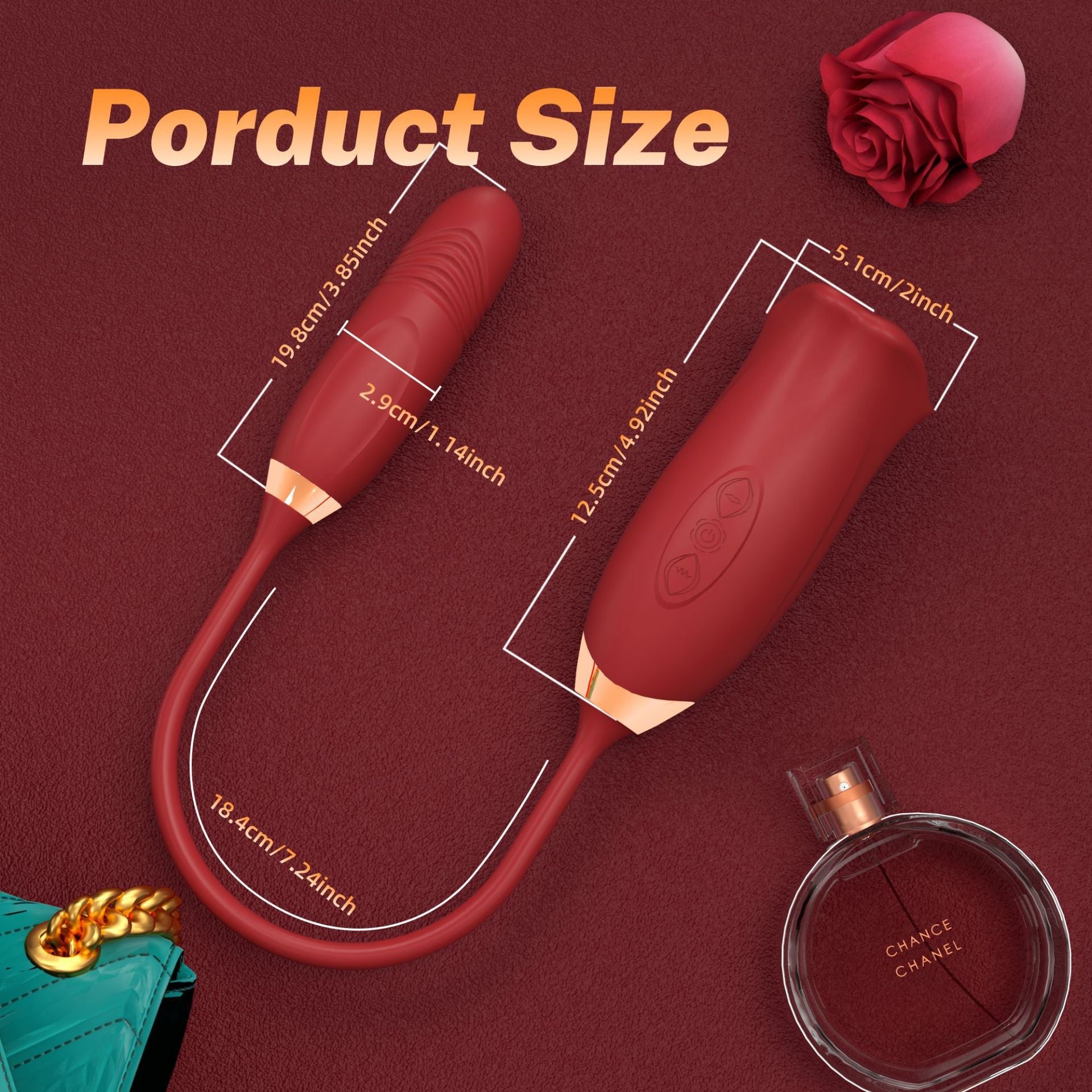 2 in 1 Female Masturbation Mouth Tongue Licking Vibrator - Lovetoys wholesales shop