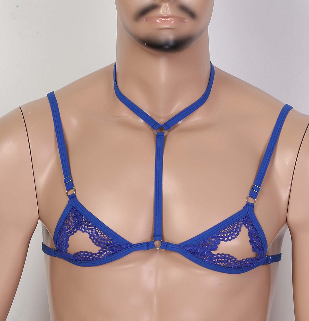 Sultry Hollowed-out Gay Lace Bra Sexy Underwear