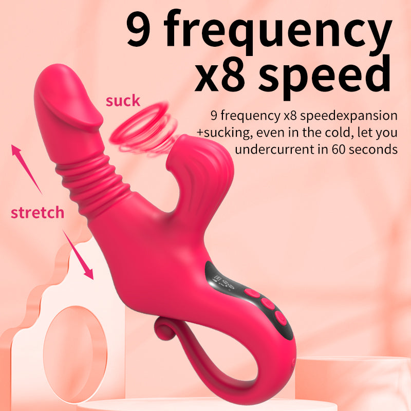 Adult Vibrator Sex Toys Stretch And Suction Vibration Dildo
