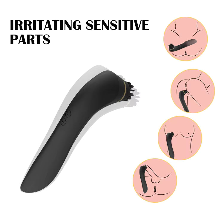 2 in 1 Dildo Vibrator 360 Rotating Head Clitoral Licking Rotating G-Spot Vibrator