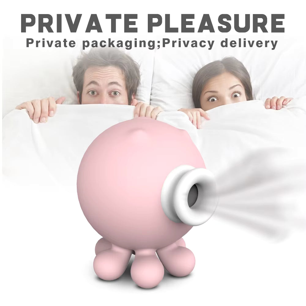 Nipple Clitoris Massager Stimulator Tongue Licking Sucker Mini Octopus Vibrator