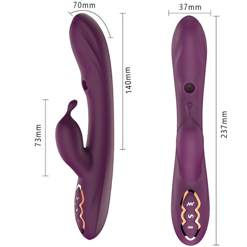 Women Handheld Sex Toy 7 Speeds Mode G-spot Realistic Rabbit Vibrator