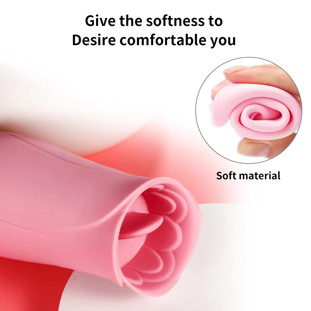 Clitoral Sucking Licking Tongue Vibrator Handheld Manual Sex Toys for Women
