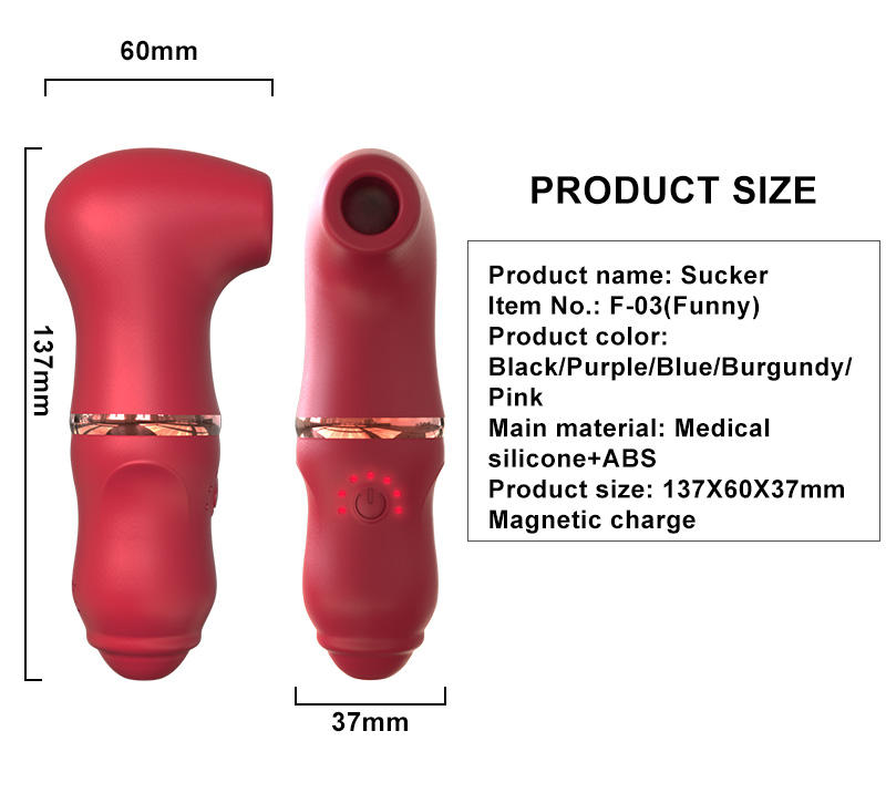 Silicone Nipple Sucking Vibrator Breast Massager Woman Sex Toy