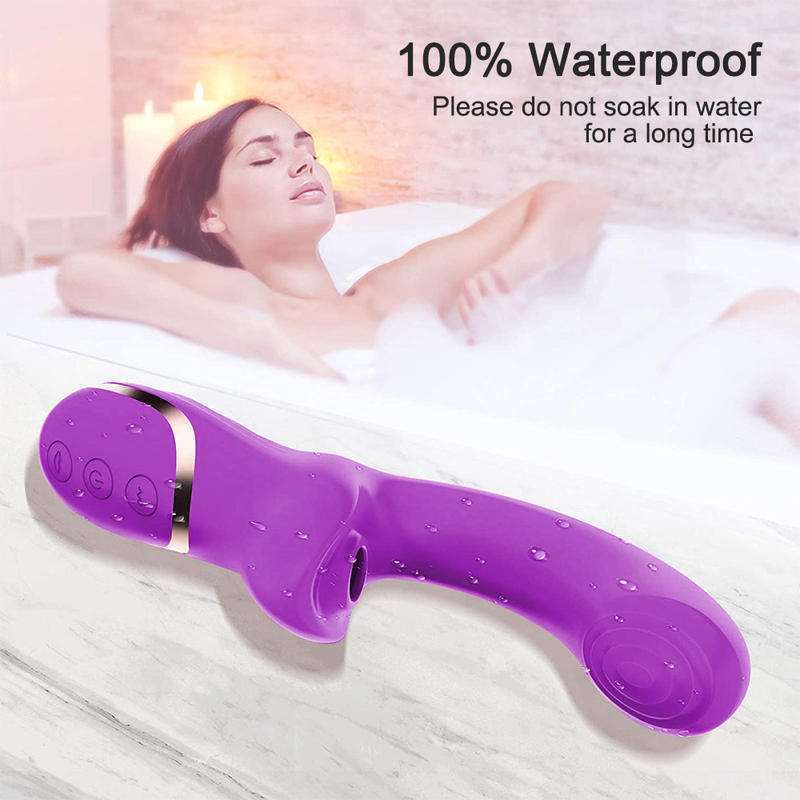 2 in 1 Powerful Clitoris Sucking Sex Vibrator G Spot Stimulator Vagina Dildo Vibrator