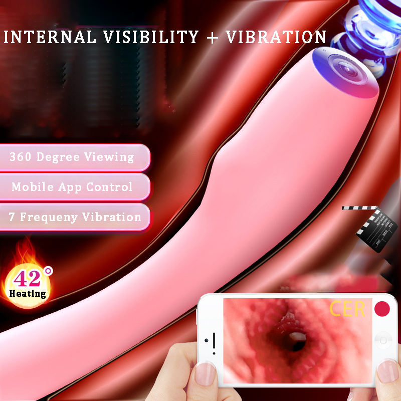Female Vagina Anus Masturbator Adult G-Spot Vibrator With Camera