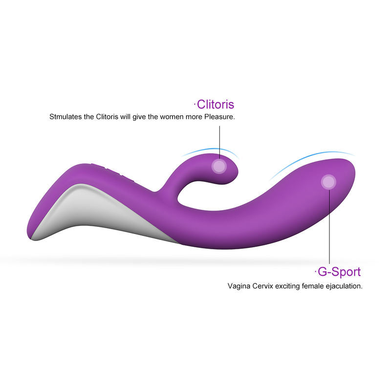 Women Sex Toys G-Spot Vibrator Triple Motors Heated Girls Moving Rabbit Vibrator