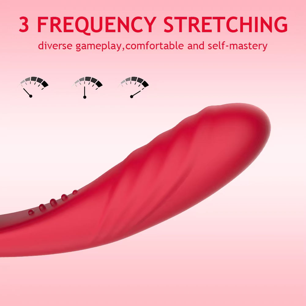 Adult Products 3 in 1 G-spot Telescopic Vibration Tapping Sucking Vibrators