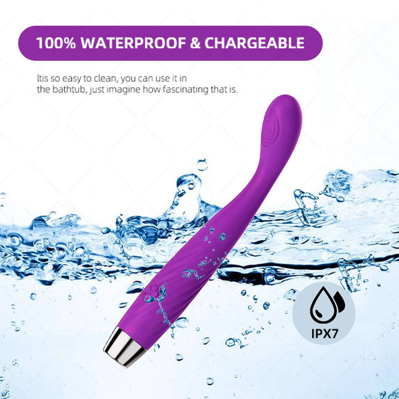 Heating Function G-spot Vibrator 100% Waterproof Masturbation Stimulus AV Massage Stick
