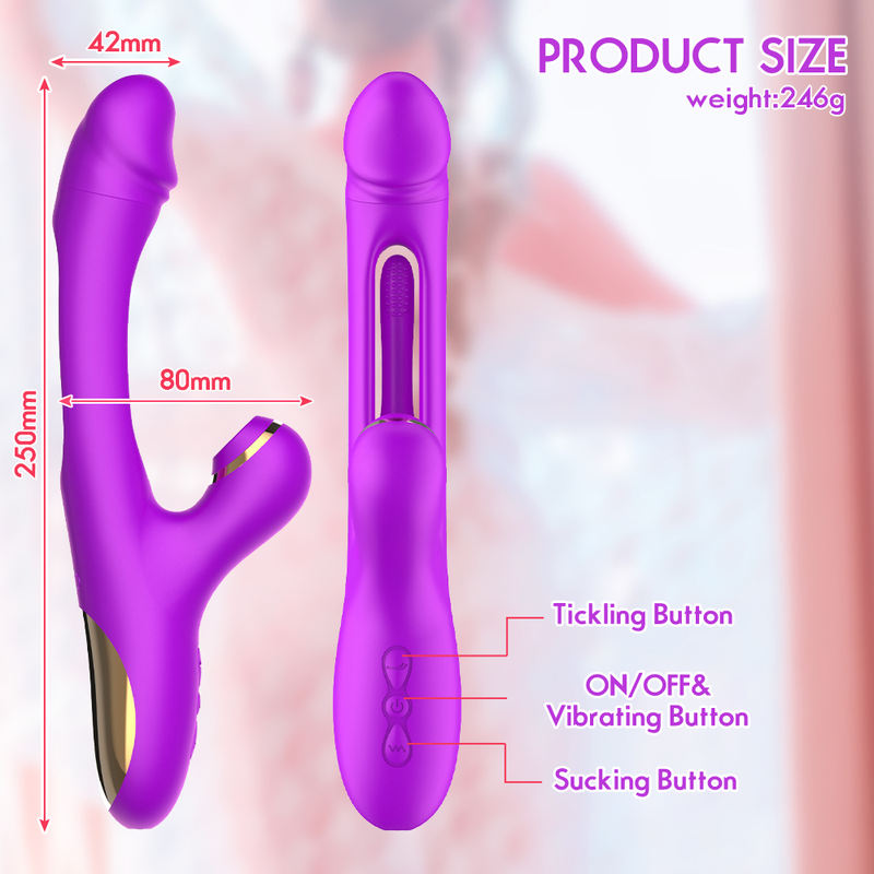 7 Frequencies Vibration G Spot Stimulator Dildo Vibrator