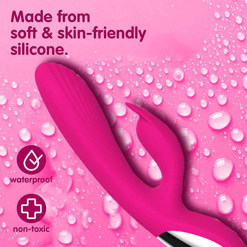 G-spot Female Masturbation USB Charging Massage Wand Rabbit Vibrator