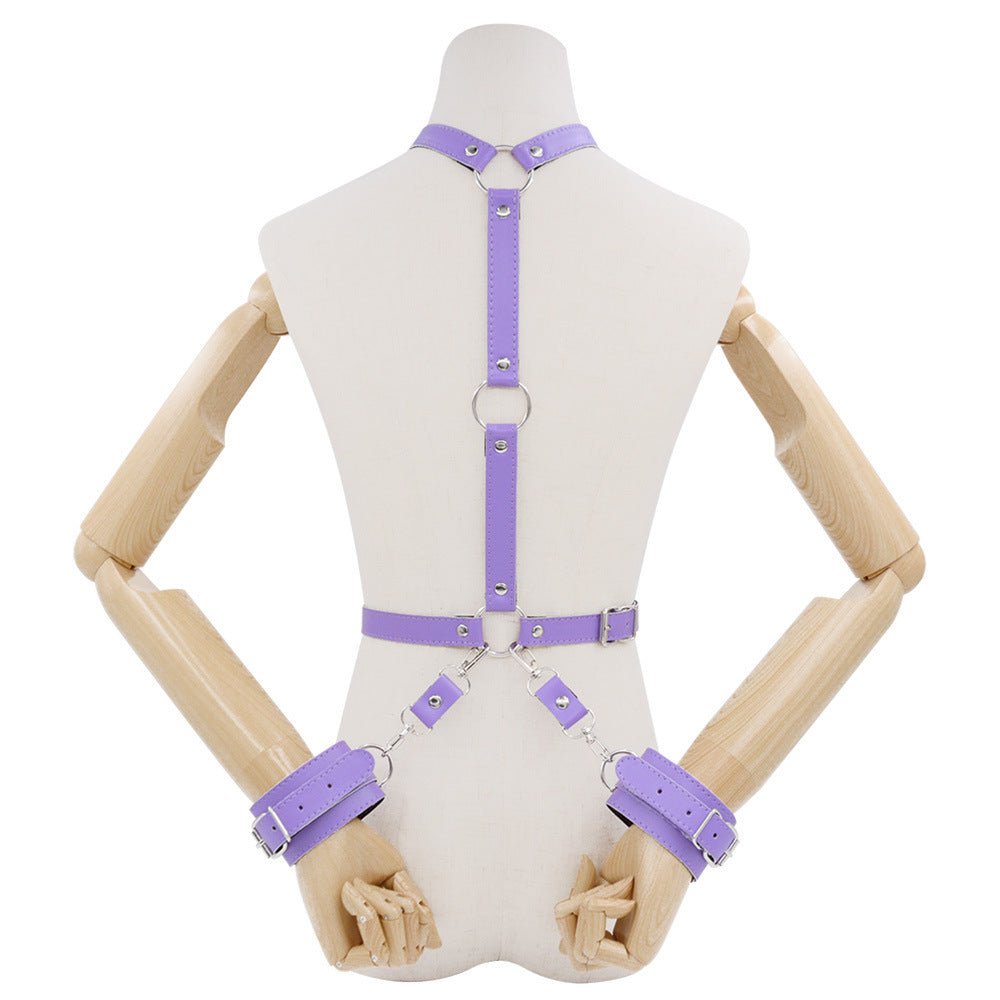 3 - in - 1 SM Bondage Set with Collar and Handcuffs - Lovetoys wholesales shop