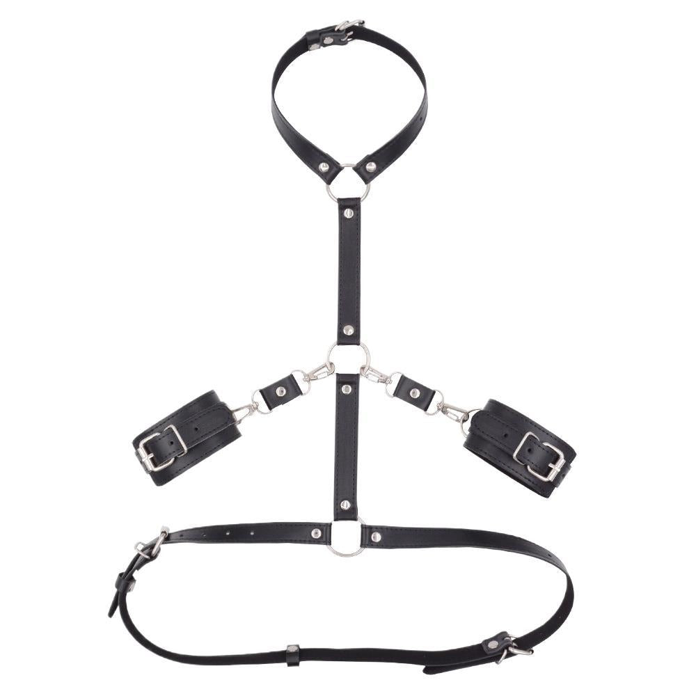 3 - in - 1 SM Bondage Set with Collar and Handcuffs - Lovetoys wholesales shop