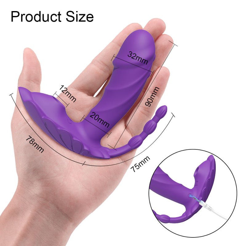 3 in 1 Tongue Sucking Vibrator Anal Stimulator Female Masturbator - Lovetoys wholesales shop