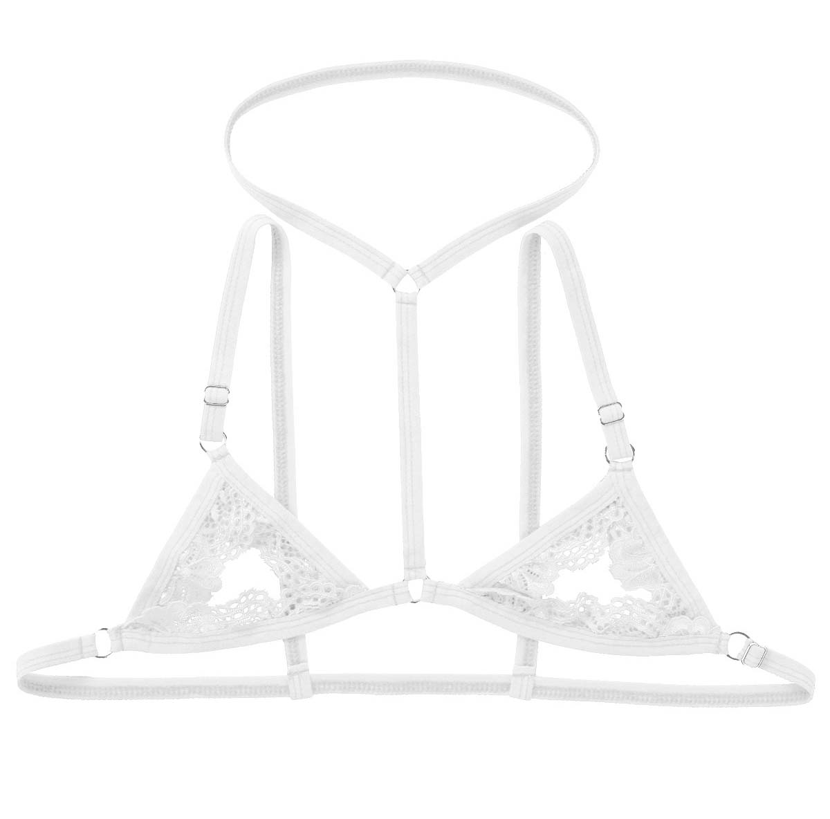 Sultry Hollowed-out Gay Lace Bra Sexy Underwear