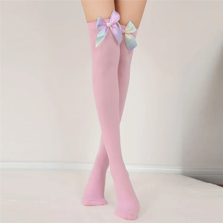 327ASH88 Women Sexy Bow Decorative Mesh Stockings - Lovetoys wholesales shop