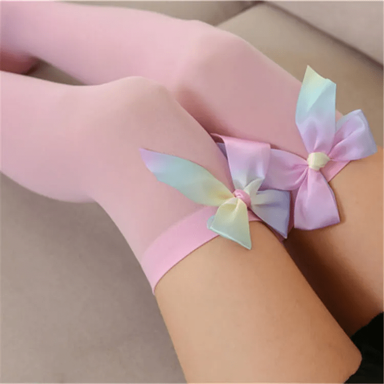 327ASH88 Women Sexy Bow Decorative Mesh Stockings - Lovetoys wholesales shop