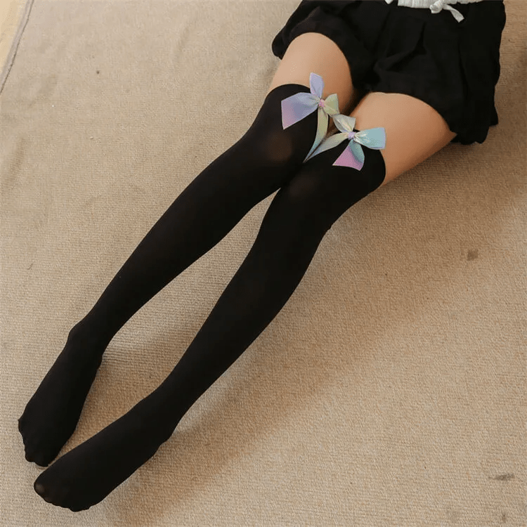 327ASH88 Women Sexy Bow Decorative Mesh Stockings - Lovetoys wholesales shop