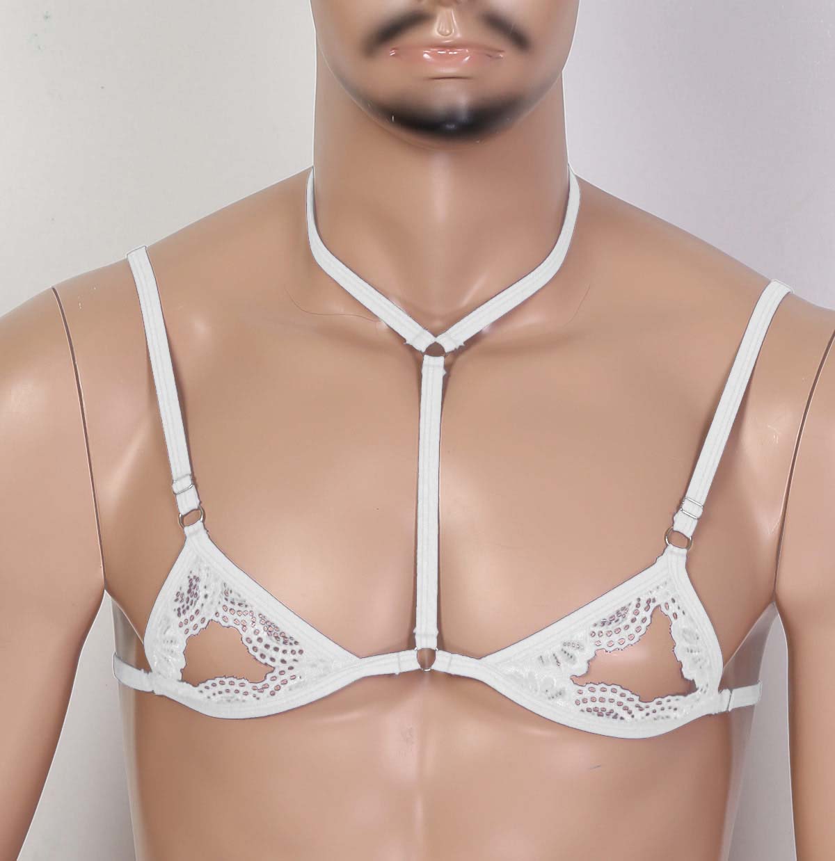 Sultry Hollowed-out Gay Lace Bra Sexy Underwear