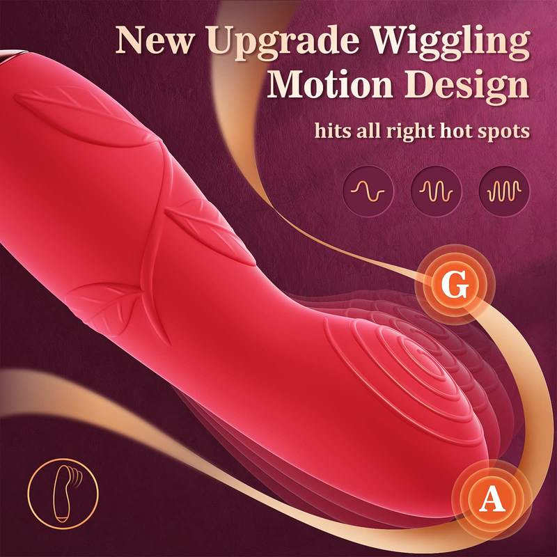 Sex Stimulator 7 Tongue Licking and 3 Thrusting Vibrator