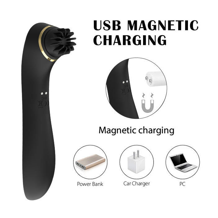 2 in 1 Dildo Vibrator 360 Rotating Head Clitoral Licking Rotating G-Spot Vibrator