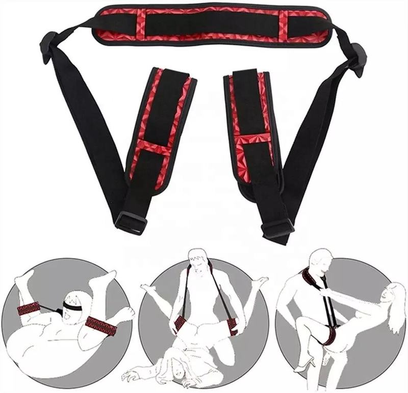 Diamond Patterned Leg Straps SM Sex Toys Japanese Bondage Rope Strap