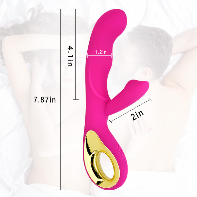 10 Frequency Vibration Heating USB Charging Stick G-Spot Massager Female Masturbator